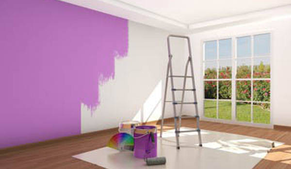 Murs peinture violette